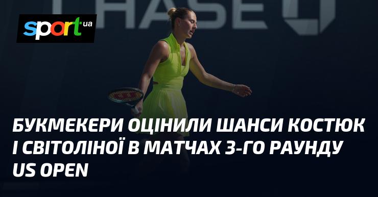 Букмекери назвали ймовірність перемоги Костюк і Світоліної в поєдинках третього раунду US Open