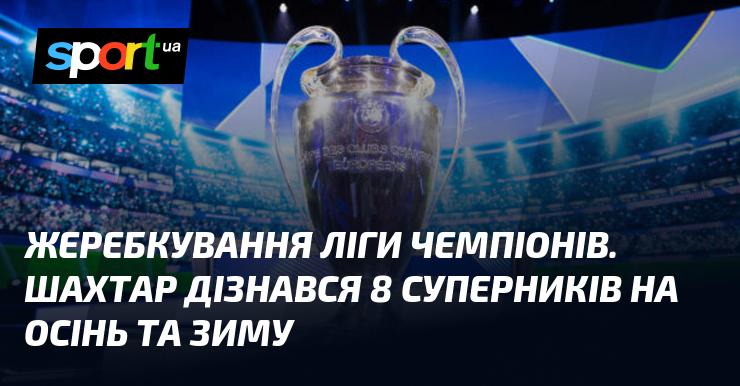 Жеребкування Ліги чемпіонів. Шахтар дізнався про своїх 8 суперників на осінньо-зимовий сезон