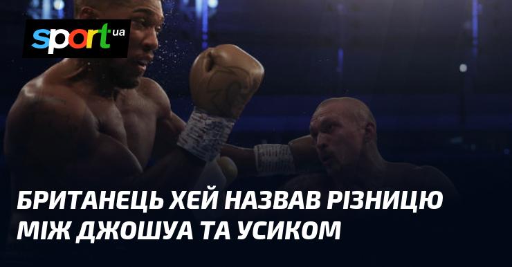 Британець Хей висловив свою думку щодо відмінностей між Джошуа та Усиком.